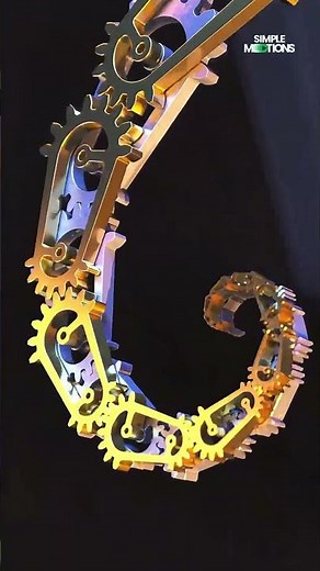 The most satisfying gear mechanism I've ever designed #3dmodeling #engineering
