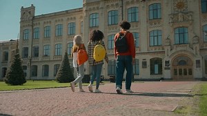 Back View Three Multiracial People Outside Stock Footage Video (100% Royalty-free) 3558439713 | Shutterstock