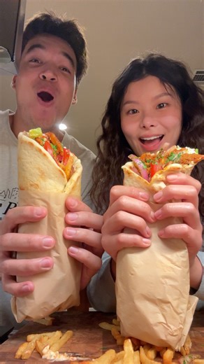 erin on Instagram: "chicken shawarma wrap 🥙 with garlic sauce, harissa, sumac onions, and homemade lavash! gave us some rank ass breath but it was worth comment “wrap” to receive the full recipe via DM! the full detailed recipe will also be on my website 🔗 linked in bio soon! #chicken #shawarma #shawarmawrap #chickenshawarma #wrap #recipe #recipes #easyrecipe"