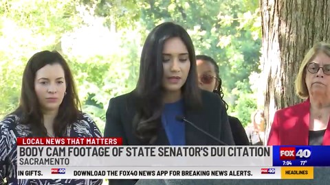 Sacramento PD body cam footage from Senator Cervantes DUI citation released