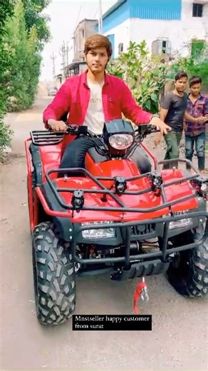 MNSTSELLER | Happy customer from surat atv 250cc with upgrade model new one only at 210000rs with extra tyre for and backrest all accessories... | Instagram