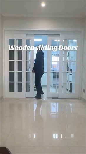 Multi‑panel sliding glass door, bright & space‑saving design #slidingdoor #interiordoor #glassdoor