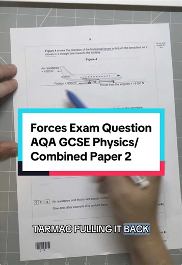 Forces Exam Question - AQA GCSE Physics Paper 2
