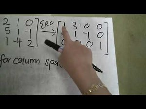 Finding basis for subspace spanned by vectors