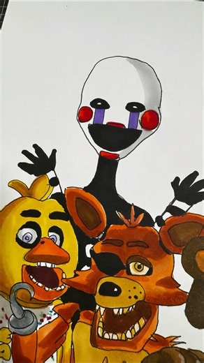 puppet fnaf drawing #fnaf #puppet #drawing #fivenightsatfreddys #animatronic