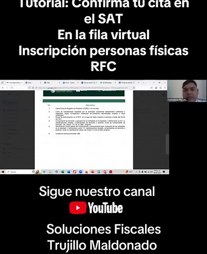 Tutorial confirma tu cita en el #sat #constanciadesituacionfiscal #declaracionessat #contadoresdigitales #ContadoresMexicanos #citasat #inscripcionpersonasfisicas