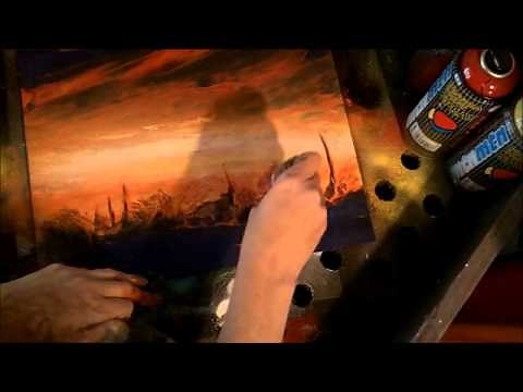 how to spray paint a sunset-4 super sunset techniques, spray paint sunset tutorial