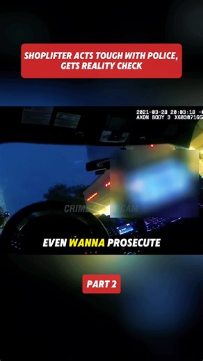 Shoplifter Acts Tough With Police, Gets Reality Check | Bodycam CrimeCam