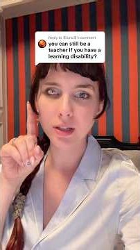 Can teachers have learning disabilities?