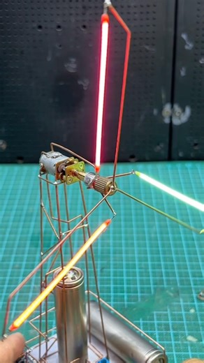 Rotating LED Decor Light With Easily Replaceable Fan Blades #shortvideo #edison #decor #leddecor