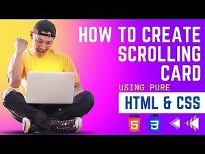 How to Create Scrolling Card using Only HTML & CSS | Horizontal scroll items | With Source Code