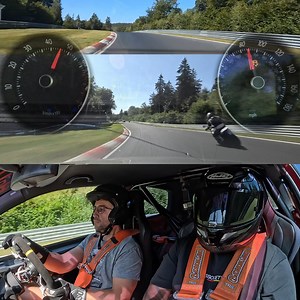 50K views · 509 reactions | They banned the metal spoiler for safety, ironically making this 400HP Golf a bit sketchier on the Nürburgring. But hey—no real drama actually happened, and the blow-off valve noises made it all worth it. It goes without saying that a wing would have made this car A LOT FASTER (as it was set up for one) | Misha Charoudin | Facebook