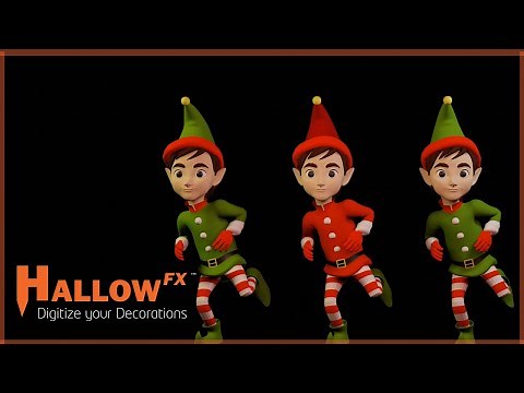 Dancing Elves - Christmas Projections