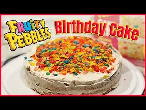 Simple and Delicious: Duncan Hines Epic Fruity Pebbles Birthday Cake