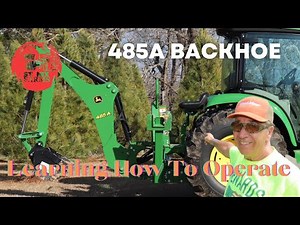 485A Backhoe Learning How To Operate