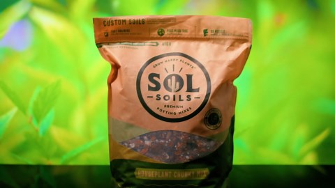 Sol Soils Houseplant Chunky Mix - Fast Draining, Chunky Soil Mix for Indoor Plants - 1 Gallon - Coco Coir, Perlite, Pumice
