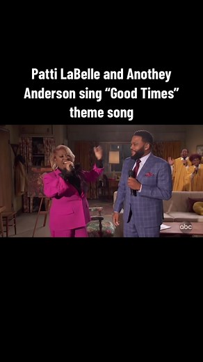 Patti LaBelle and Anothey Anderson Sing 'Good Times' Theme Song