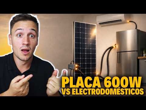 Can a solar panel keep an air conditioner and refrigerator running?