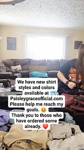 For those of you who still want a hoodie or T-shirt....we will be placing an order beginning of March, so please get your orders in soon. So far we have 11 shirts to order for March, but we need 24, so please check out the variety of colors and styles available at Paisleygraceofficial.com 😊 | Paisley Grace