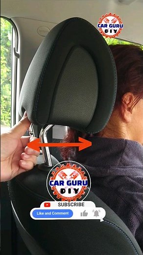 Did You Know You Can Adjust the Lean of Your Car's Headrest? #CarGuruDIY