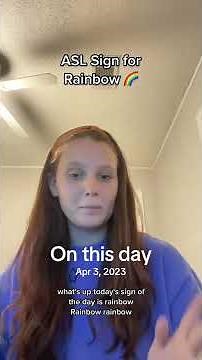 Learn How To Sign "Rainbow" in ASL for Beginners | American Sign Language #shorts