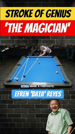 Efren Reyes | Stroke Of Genius #efrenreyes #efrenreyesbestshot #efrenbatareyes #9ball #billiards