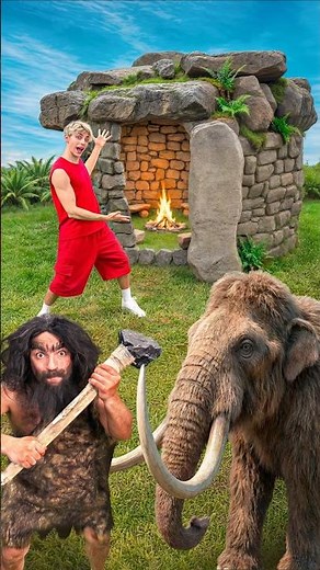 PRIMAL HOUSE vs CAVEMEN!🛖🪓👣