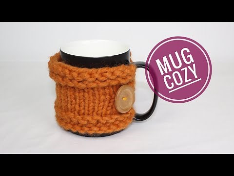 How to Loom Knit an Easy Mug Cozy (DIY Tutorial)