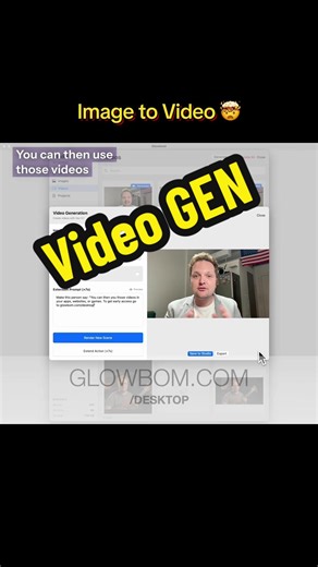 Introducing video generation for Glowbom Desktop. Upload an image or video, type your script, get a video back. #ai #videogen #veo31
