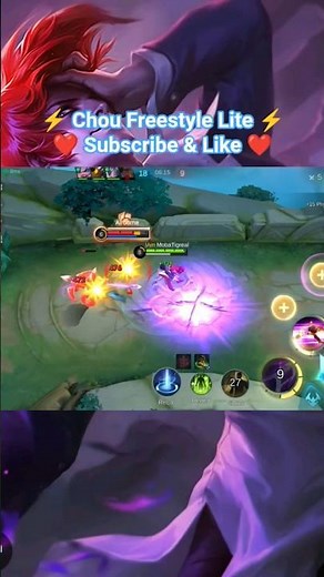 ⚡ Chou Freestyle Lite ⚡ MLBB Highlights. #shorts #mlbb #mobilelegends #moonton