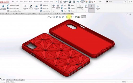 用solidworks制作一个手机壳（教程挺好，就是bgm有点沉重，建议关掉）