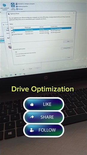 Do you regularly optimize your computer drive? YES or NO? 👇