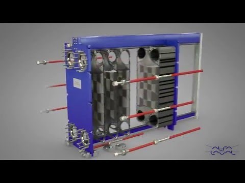 Alfa Laval steam heater gasketed plate-and-frame heat exchanger