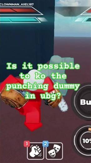 is it possible to ko the punching dummy in ubg? #untitledboxinggame