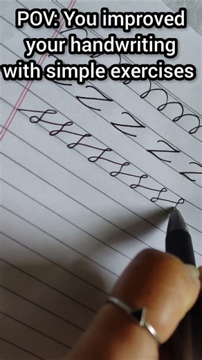 How to Improve Cursive Handwriting | Simple Exercise #handwriting #writing #tutorial #cursivewriting