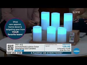 Unmatched 6piece Color Changing LED Candles