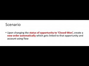 Lightning Flow - Create Order Automatically