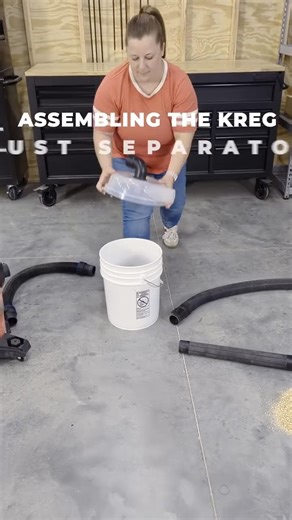 Our new Dust Separator fits most standard 5-gallon buckets and captures over 99.9% of dust and particles before they even reach your vacuum, which extends your vacuum’s filter life by 10 times! The Dust Separator’s molded FilterMaxx™ fins are specifically engineered for optimal separation of even the finest dust, ensuring that your filtration system remains effective longer. Learn more: https://bit.ly/4kD4dal | Kreg Tool