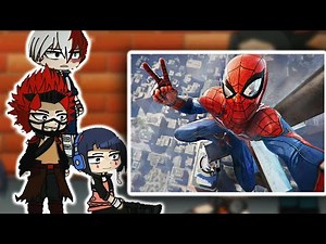 Class 1A react to Deku as SpiderMan || Gacha React || MHA