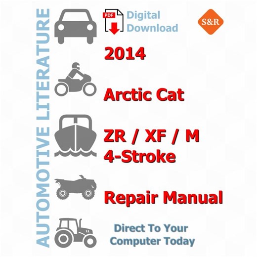 Arctic Cat 2014 Service Manual Repair, Workshop Factory Manual, DIY Guide Maintenance, Instant Download PDF - English Language - Etsy Canada