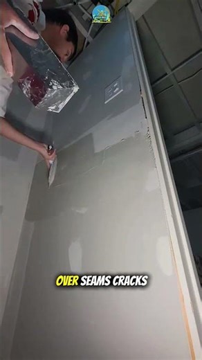 How to Repair Drywall Crack Like a Pro | Drywall Taping Knife Finishing Technique