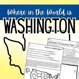 Washington Map Worksheets - Find and Color Activities!