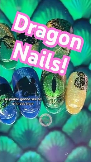 🐉🔥 Epic Dragon Press-On Nails | Fantasy Nail Art Tutorial 💅