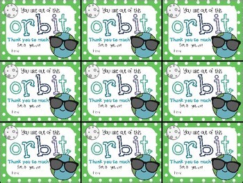 “Out of This Orbit!” Space-Themed Gift Tags | Student & Staff Appreciation