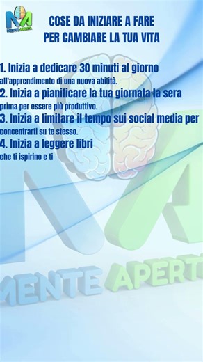 REEL: COSE DA INIZIARE A FARE PER CAMBIARE LA TUA VITA