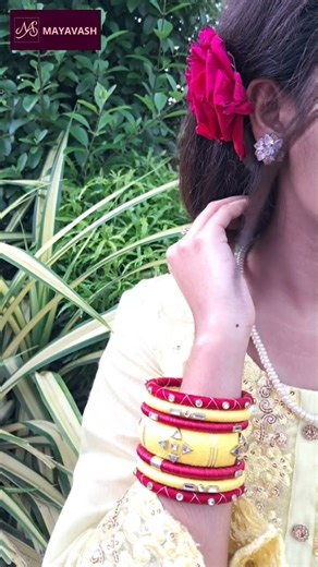 Disney Princess Look by Mayavash | Cinderella, Rapunzel, Snow White | Order Customized Bangles Set