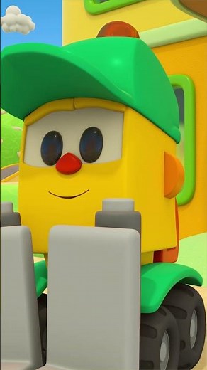 Leo the truck & colorful tractors for kids. Funny cartoons for kids. Kids animation #shorts