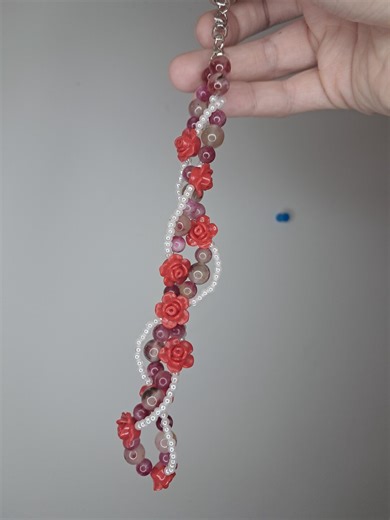 Retro Inspired Red Rose Bag Charm | Coquette Rose Purse Charm | Flower Bag Charm | Elegant Handmade Beaded Floral Bag Charm | Gifts for Her - Etsy