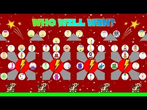 42 NUMBERBLOCKS Marble Race In Algodoo - Who Will Be The CHAMPION? | Round 1