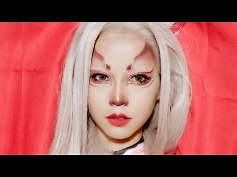 FOX HALLOWEEN MAKEUP l KITSUNE MASK INSPIRED